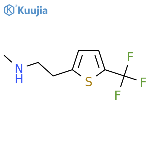methyl({2-5-(trifluoromethyl)thiophen-2-ylethyl})amine structure