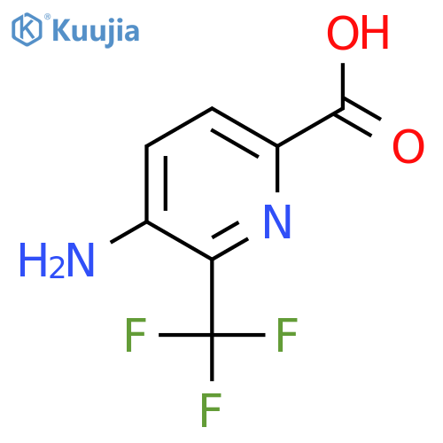 5-Amino-6-(trifluoromethyl)picolinic acid structure