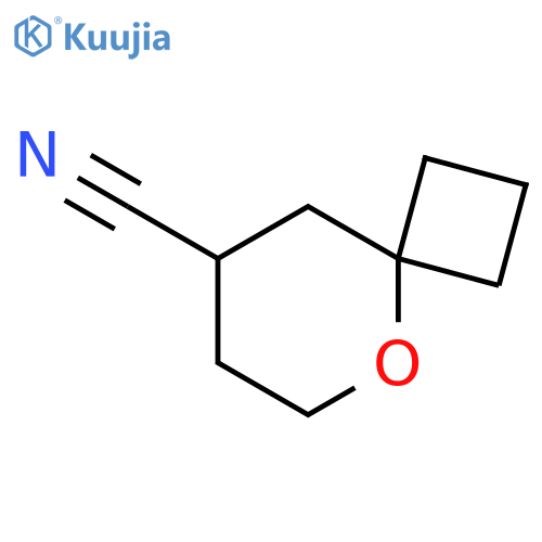 5-oxaspiro[3.5]nonane-8-carbonitrile structure