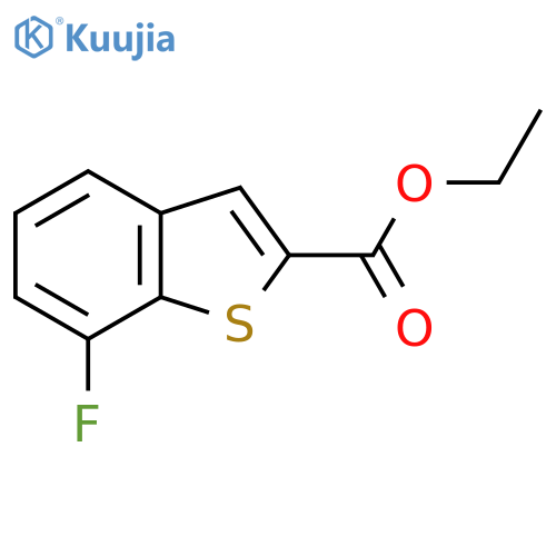 Ethyl 7-fluorobenzo[b]thiophene-2-carboxylate structure