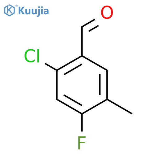 2-Chloro-4-fluoro-5-methylbenzaldehyde structure