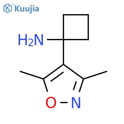 1-(dimethyl-1,2-oxazol-4-yl)cyclobutan-1-amine structure
