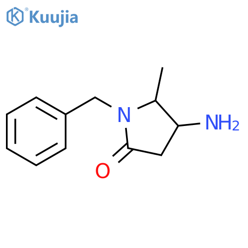 4-amino-1-benzyl-5-methylpyrrolidin-2-one structure