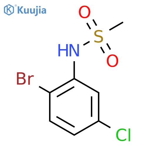 N-(2-bromo-5-chlorophenyl)methanesulfonamide structure