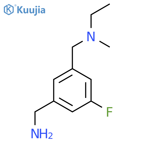 N-[[3-(aminomethyl)-5-fluorophenyl]methyl]-N-methylethanamine structure