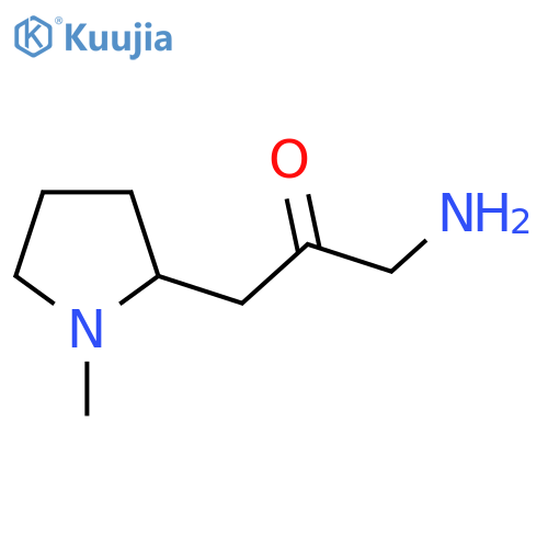 1-amino-3-(1-methylpyrrolidin-2-yl)propan-2-one structure