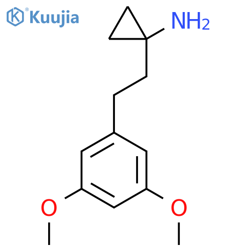1-2-(3,5-dimethoxyphenyl)ethylcyclopropan-1-amine structure