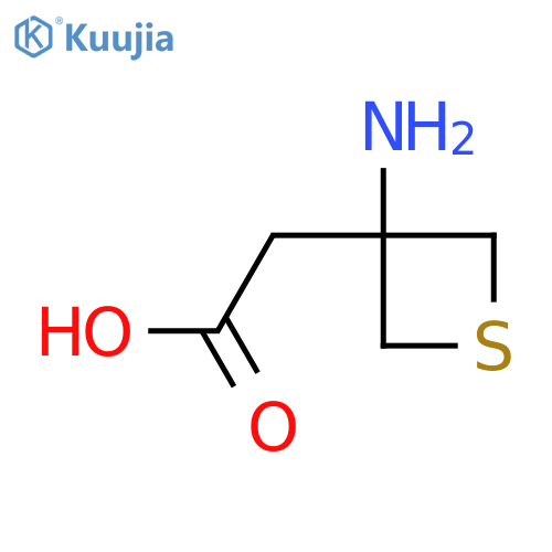 2-(3-aminothietan-3-yl)acetic acid structure
