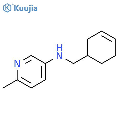 N-(cyclohex-3-en-1-yl)methyl-6-methylpyridin-3-amine structure