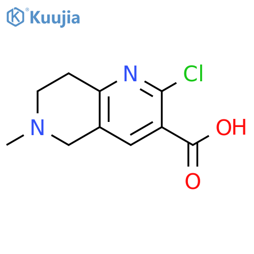 1,6-Naphthyridine-3-carboxylic acid, 2-chloro-5,6,7,8-tetrahydro-6-methyl- structure