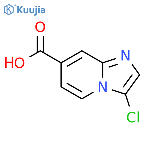 3-Chloro-imidazo[1,2-a]pyridine-7-carboxylic acid structure
