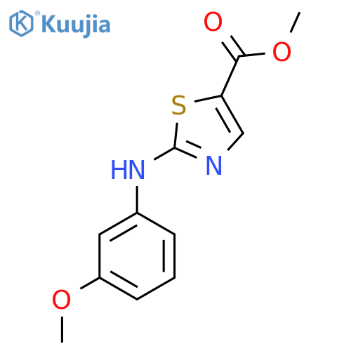 methyl 2-(3-methoxyphenyl)amino-1,3-thiazole-5-carboxylate structure