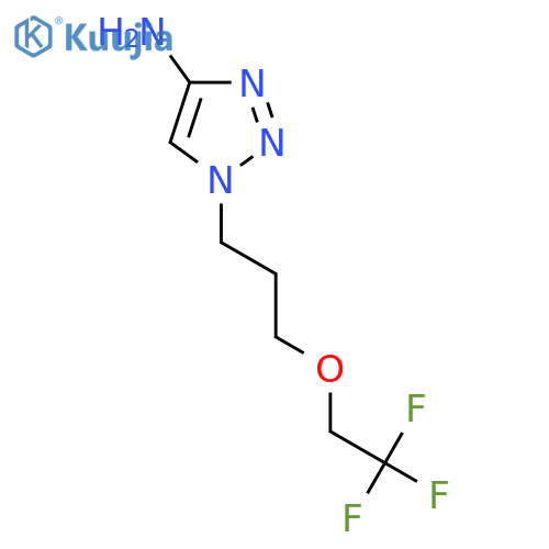 1-3-(2,2,2-trifluoroethoxy)propyl-1H-1,2,3-triazol-4-amine structure