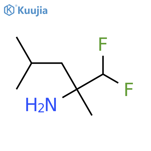 1,1-difluoro-2,4-dimethylpentan-2-amine structure