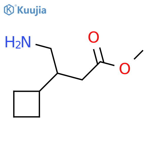 methyl 4-amino-3-cyclobutylbutanoate structure
