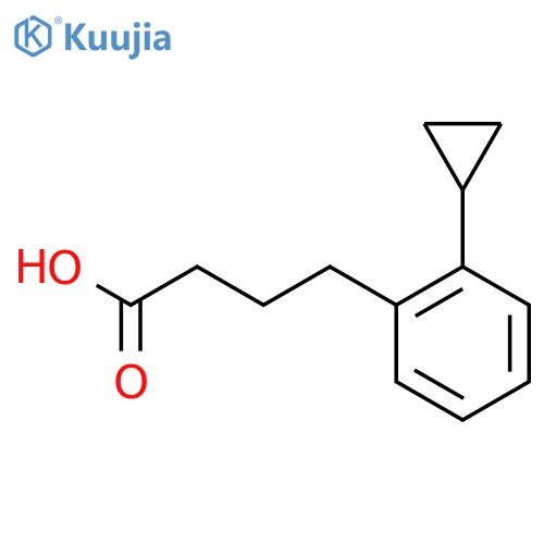4-(2-cyclopropylphenyl)butanoic acid structure