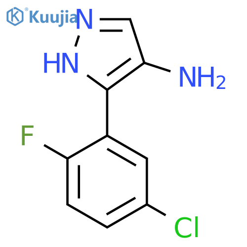 5-(5-chloro-2-fluorophenyl)-1H-pyrazol-4-amine structure