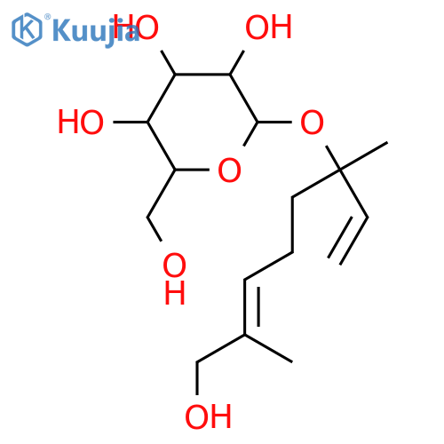 β-D-Glucopyranoside, (1S,4E)-1-ethenyl-6-hydroxy-1,5-dimethyl-4-hexen-1-yl structure