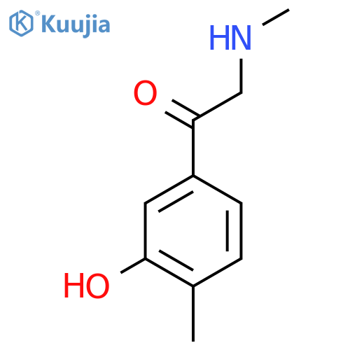 1-(3-hydroxy-4-methylphenyl)-2-(methylamino)ethan-1-one structure