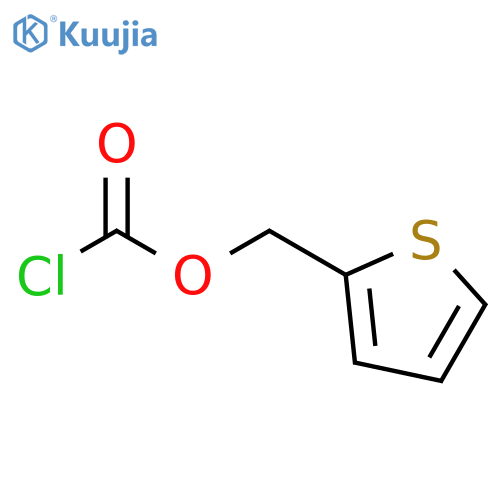 (thiophen-2-yl)methyl chloroformate structure