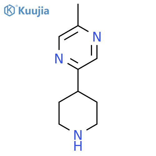 2-methyl-5-(piperidin-4-yl)pyrazine structure