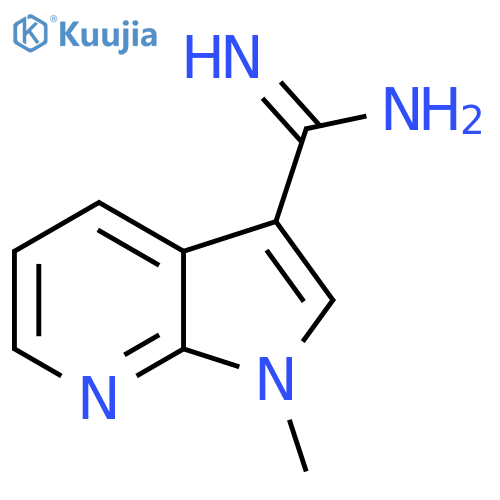 1-methyl-1H-pyrrolo2,3-bpyridine-3-carboximidamide structure