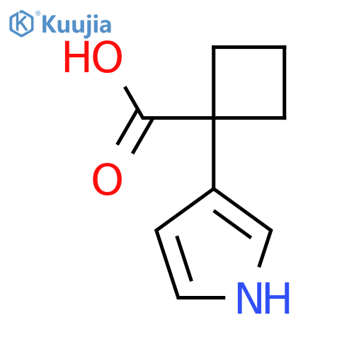 1-(1H-pyrrol-3-yl)cyclobutane-1-carboxylic acid structure
