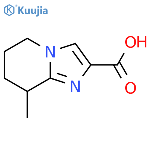 8-methyl-5H,6H,7H,8H-imidazo[1,2-a]pyridine-2-carboxylic acid structure