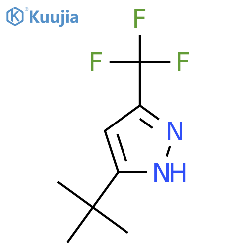 3-tert-butyl-5-(trifluoromethyl)-1H-pyrazole structure