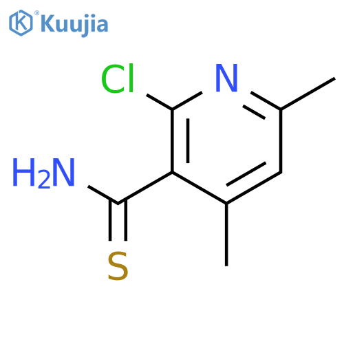 2-chloro-4,6-dimethylpyridine-3-carbothioamide structure