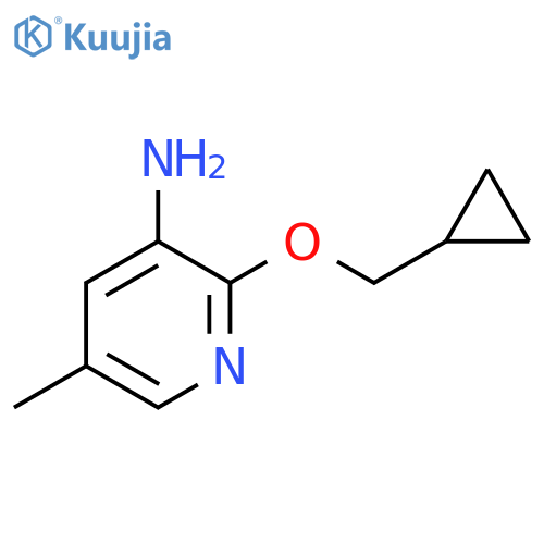2-(Cyclopropylmethoxy)-5-methylpyridin-3-amine structure