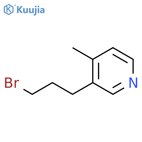 3-(3-bromopropyl)-4-methylpyridine structure