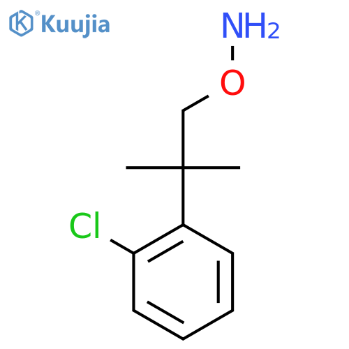 O-2-(2-chlorophenyl)-2-methylpropylhydroxylamine structure