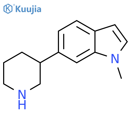 1-methyl-6-(piperidin-3-yl)-1H-indole structure