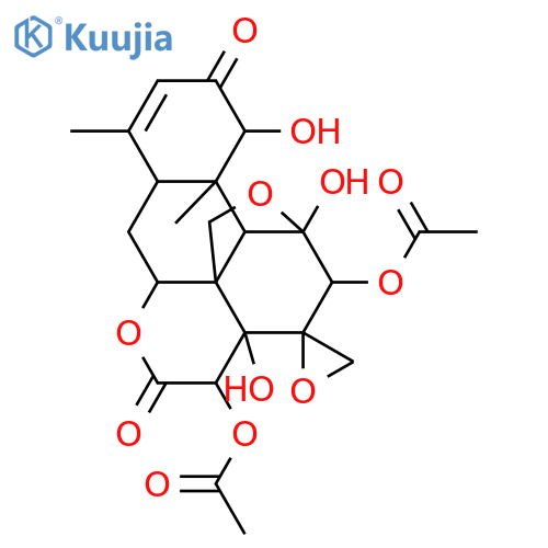 12,15-Diacetyl-13α(21)-epoxyeurycomanone structure
