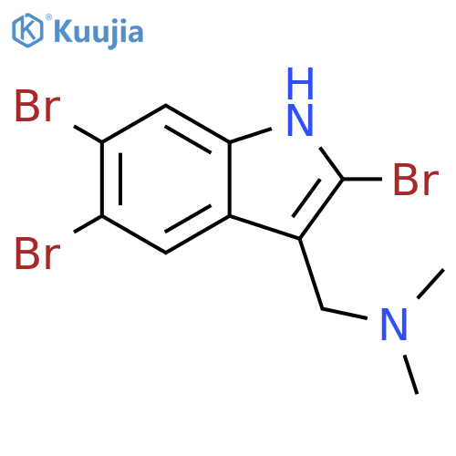 1H-Indole-3-methanamine,2,5,6-tribromo-N,N-dimethyl- structure