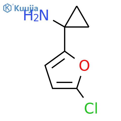 1-(5-chlorofuran-2-yl)cyclopropan-1-amine structure