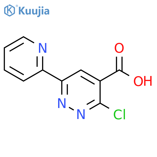 3-chloro-6-(pyridin-2-yl)pyridazine-4-carboxylic acid structure