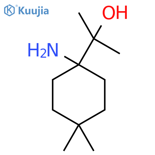 2-(1-amino-4,4-dimethylcyclohexyl)propan-2-ol structure