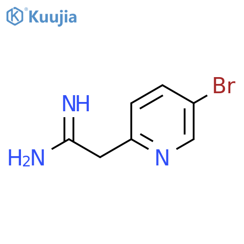 2-(5-bromopyridin-2-yl)ethanimidamide structure
