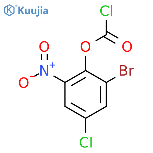2-bromo-4-chloro-6-nitrophenyl chloroformate structure