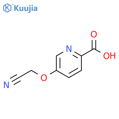 2-Pyridinecarboxylic acid, 5-(cyanomethoxy)- structure