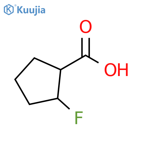 2-fluorocyclopentane-1-carboxylic acid structure