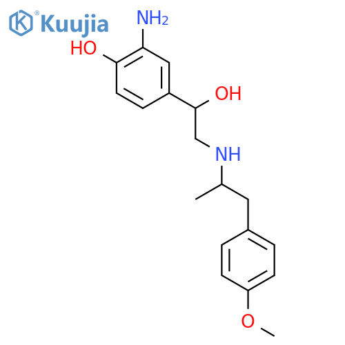 1-(3-Amino-4-hydroxyphenyl)-2-((2-(4-methoxyphenyl)-1-methylethyl)amino)ethanol structure