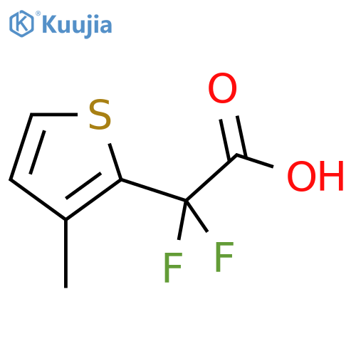 2,2-Difluoro-2-(3-methylthiophen-2-yl)acetic acid structure