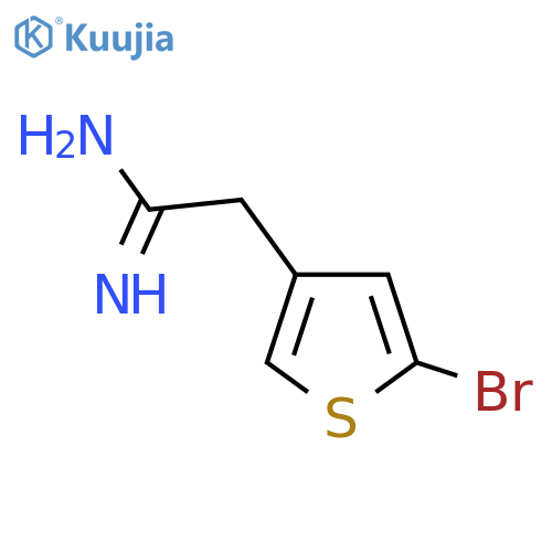 2-(5-bromothiophen-3-yl)ethanimidamide structure