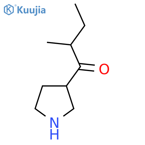 2-Methyl-1-(pyrrolidin-3-yl)butan-1-one structure