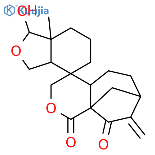 Spiro[isobenzofuran-4(1H),4'(3'H)-[1H-7,9a]methanocyclohepta[c]pyran]-1',9'(4'aH)-dione, decahydro-1-hydroxy-7a-methyl-8'-methylene- (9CI) structure