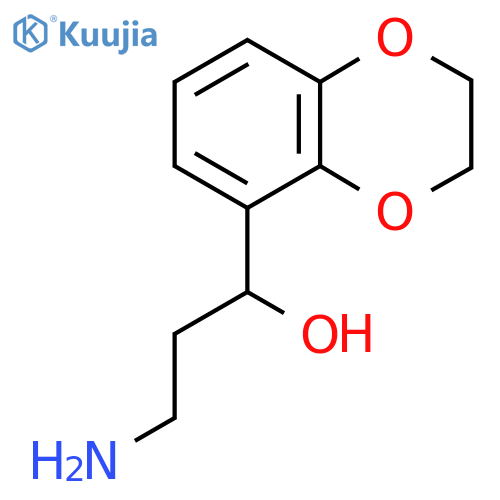 3-amino-1-(2,3-dihydro-1,4-benzodioxin-5-yl)propan-1-ol structure