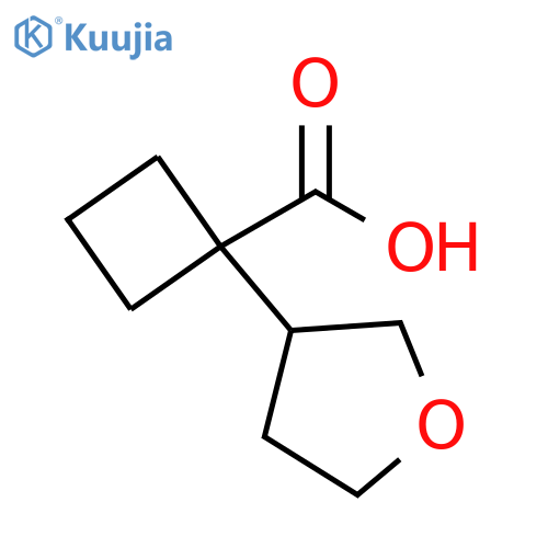 1-(oxolan-3-yl)cyclobutane-1-carboxylic acid structure